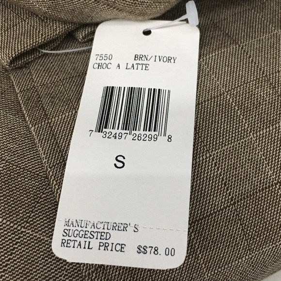 RAFAEL Sport Brown Plaid Jacket - Women’s Small - NWT - Picture 13 of 16